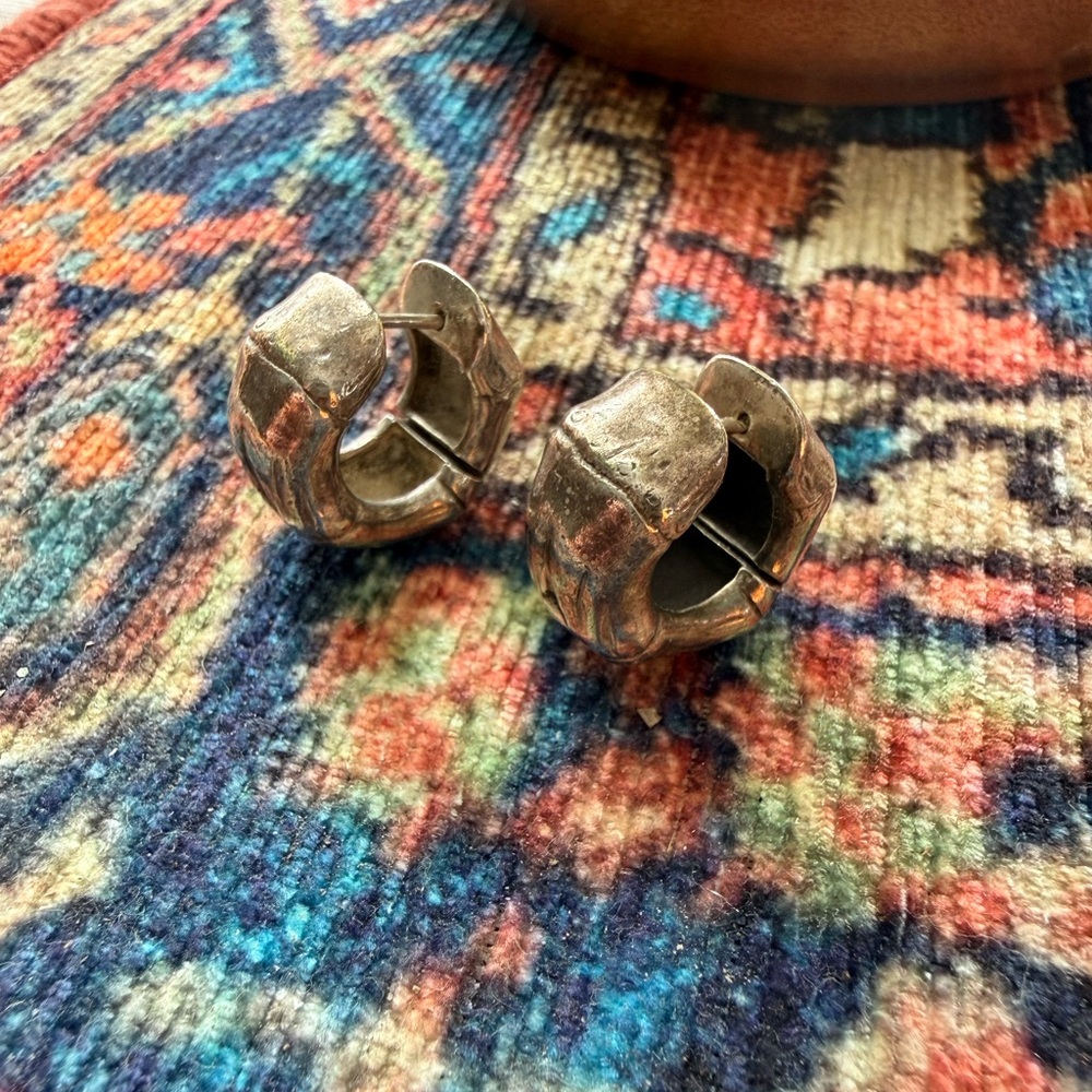 John Hardy 925 Silver Bamboo Bracelet and Earring Set - Picture 8 of 13